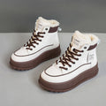 Damen Winterliche High-Top Stiefel mit warmem Innenfutter und rutschfester Sohle R&B