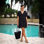 Damen lockeres Strandkleid R&B