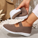 Damen Atmungsaktive und flexible Ballerinas mit elastischem Riemen R&B