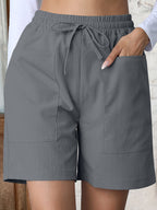 R&B | Große Shorts mit hoher Taille und weitem Bein