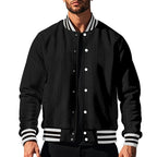 Herren lässige Bomberjacke mit strukturiertem Design R&B