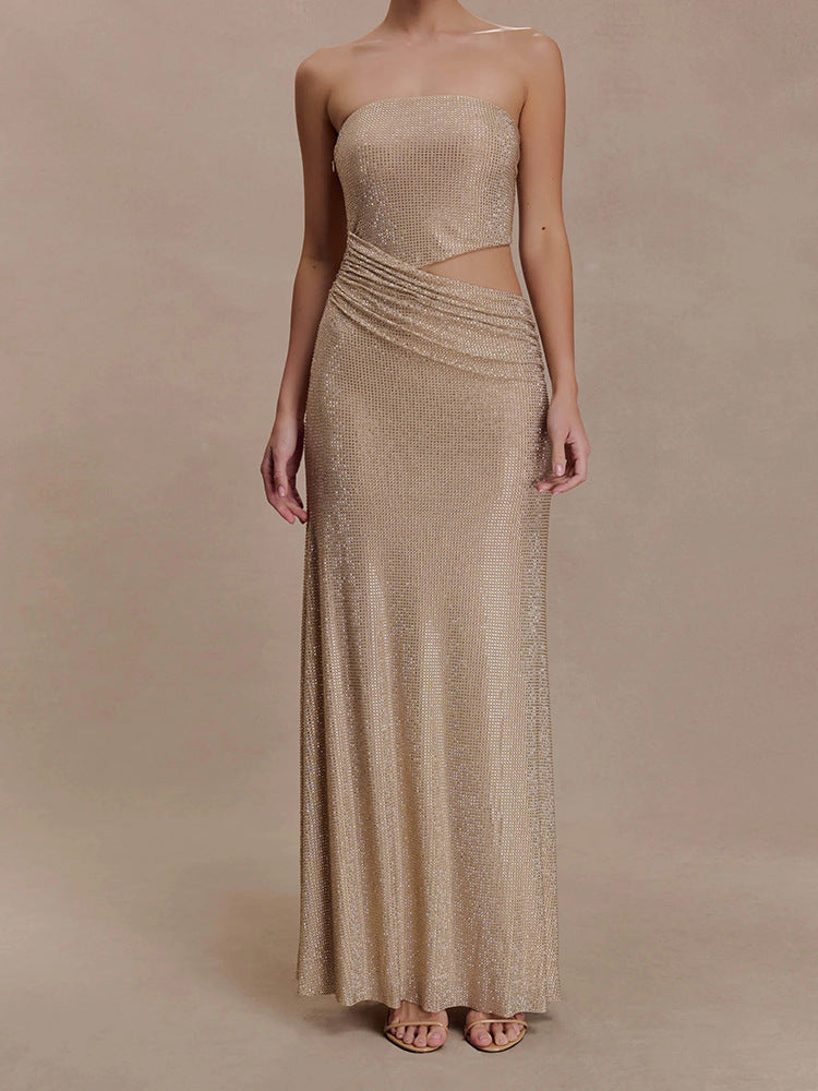 Damen Glamouröses Abendkleid mit Raffungen R&B