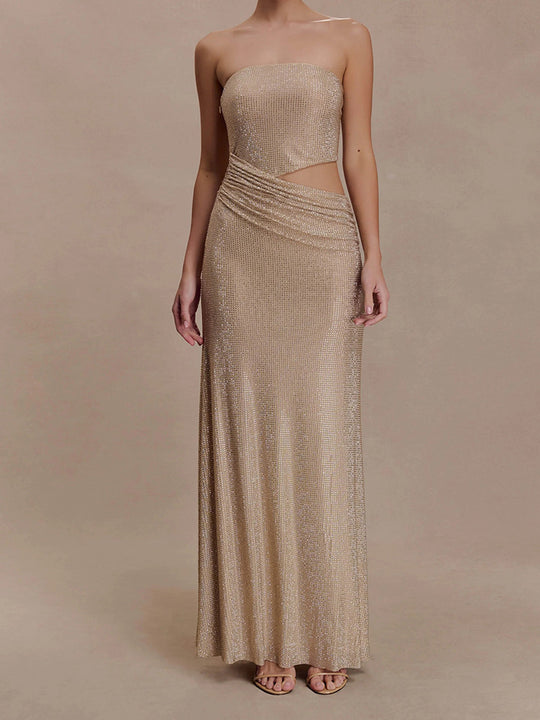 Damen Glamouröses Abendkleid mit Raffungen R&B