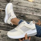 Damen Sportliche Sneakers mit atmungsaktiver Mesh-Oberfläche und dämpfender Sohle R&B