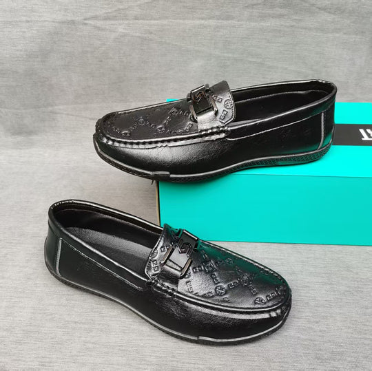 Herren Elegante Mokassins aus hochwertigem Leder mit rutschfester Sohle R&B