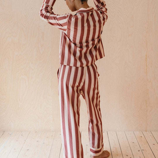 Damen Pyjama-Set mit modischem Streifenmuster R&B
