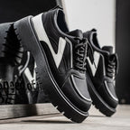 Damen sportliche Sneakers mit modischem Kontrastdesign R&B
