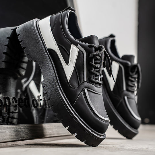 Damen sportliche Sneakers mit modischem Kontrastdesign R&B