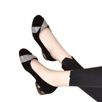 Damen Ballerinas mit glitzerndem Detail und bequemer Sohle R&B