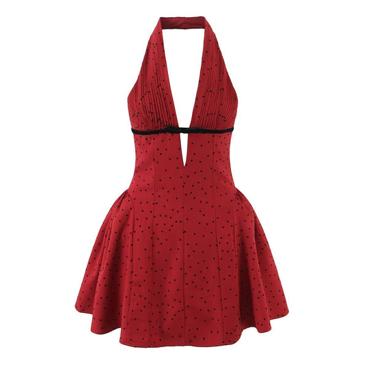 Damen Neckholder-Kleid mit schmeichelndem Schnitt und eingearbeiteten Falten R&B