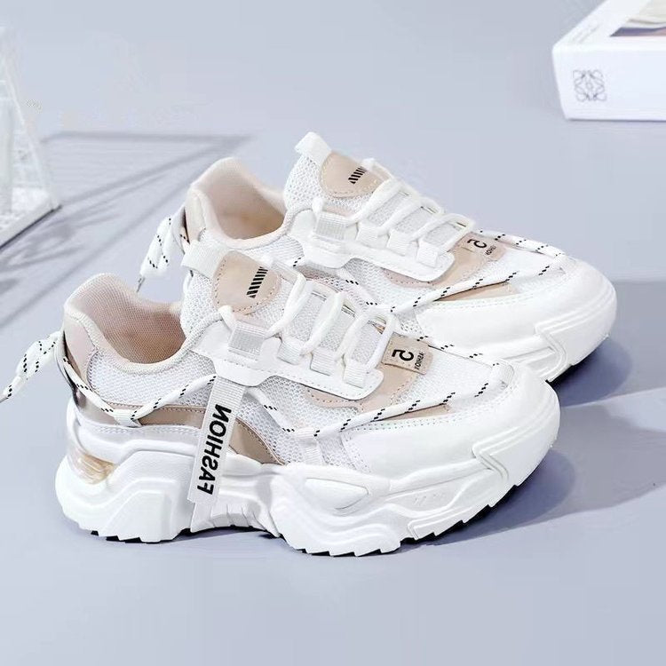 Damen Sportliche Sneakers mit modischem Mesh-Obermaterial und gepolsterter Laufsohle R&B