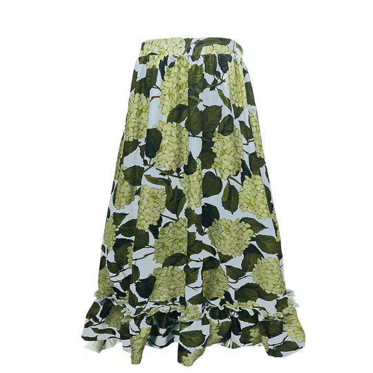 Damen Einteiler Badeanzug mit voluminösen Rüschendetails und floralem Design R&B