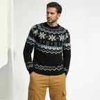 Herren Strickpullover mit winterlichem Muster R&B
