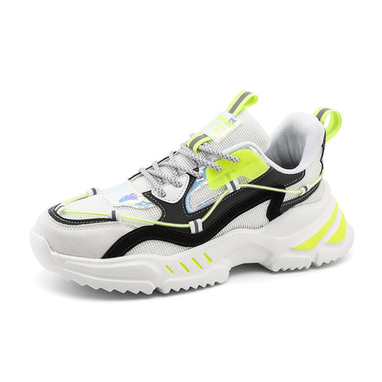 Damen Sportliche Streetwear-Sneaker mit gepolsterter Sohle und atmungsaktiver Struktur R&B
