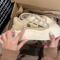 Damen Sneaker mit modischem Plateau und atmungsaktiver Konstruktion