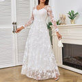R&B | Elegante weiße Braut Hochzeitskleid