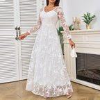 R&B | Elegante weiße Braut Hochzeitskleid