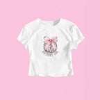 Damen Crop-T-Shirt mit festlichem GR&Burtstagsthema R&B