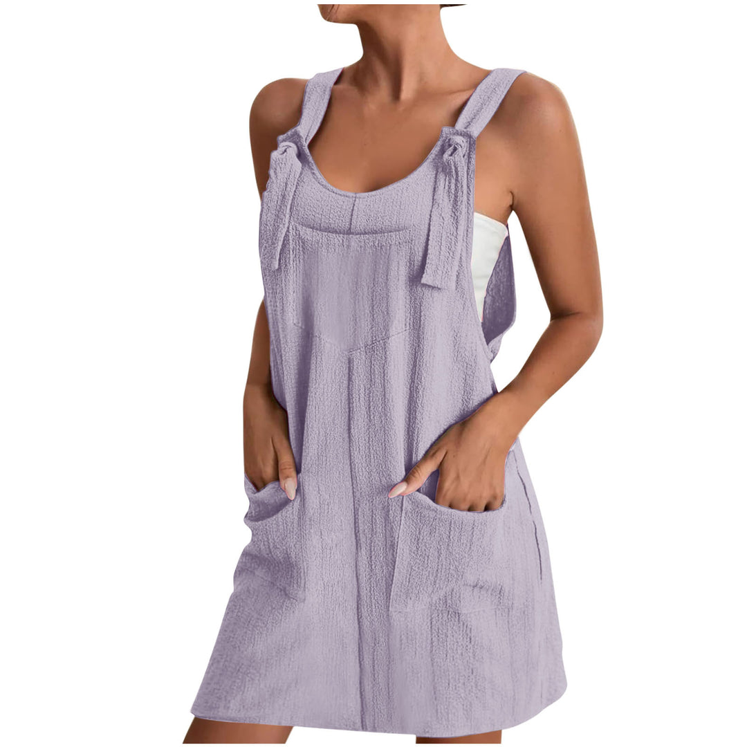 Damen Lässiger Jumpsuit mit praktischen Taschen und verstellbaren Trägern R&B