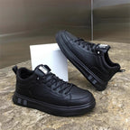Damen modische Leder Sneakers mit rutschfester Sohle R&B