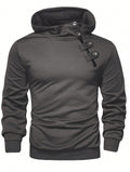Herren Hoodie mit innovativem Kragen und praktischer Taschenlösung