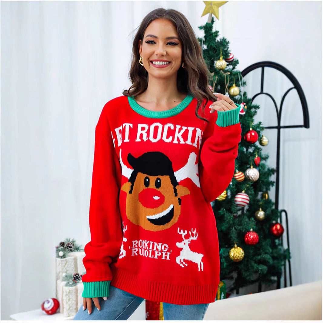 Damen Kuscheliger Weihnachtspullover R&B