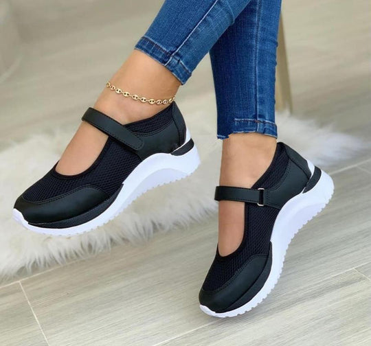 Damen Atmungsaktive Sportschuhe mit praktischer Klettverschluss-Manschette R&B