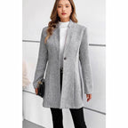Damen Moderne Strickblazer mit schmalem Schnitt und eleganten Details R&B