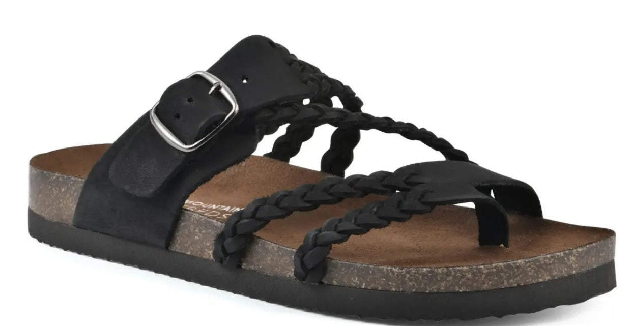 Damen Riemchen-Sandalen mit geflochtenem Design und verstellbarem Riemen R&B