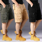Herren Cargo-Shorts mit einer Vielzahl von praktischen Taschen und verstellbarem Bund