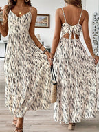 Damen Maxikleid mit trägerlosem Design und fließendem Schnitt R&B