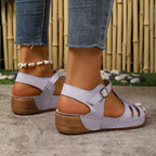 Damen Atmungsaktive Komfort-Sandalen mit verstellbarem Riemen R&B
