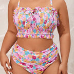 Damen Verspieltes Bikini-Set mit Rüschendetails R&B