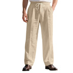Herren Luftige Freizeit-Hose mit verstellbarem Kordelzug und pflegeleichter Oberfläche R&B