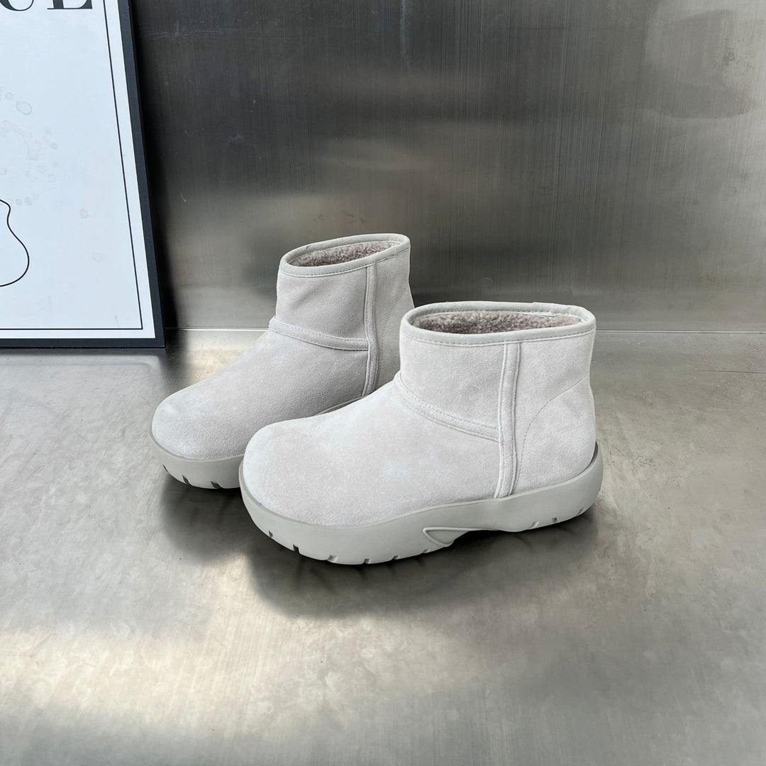 Damen kontrastreiche Winterschuhe mit weichem Innenfutter und rutschfester Sohle R&B