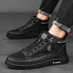 Damen High-Top Sneakers mit atmungsaktivem Netzdesign und dämpfender Sohle R&B