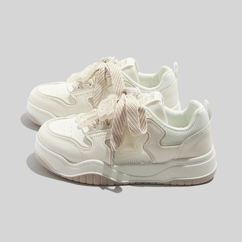 Damen Sneakers mit kreativem Schnürsystem und atmungsaktivem Mesh-Obermaterial