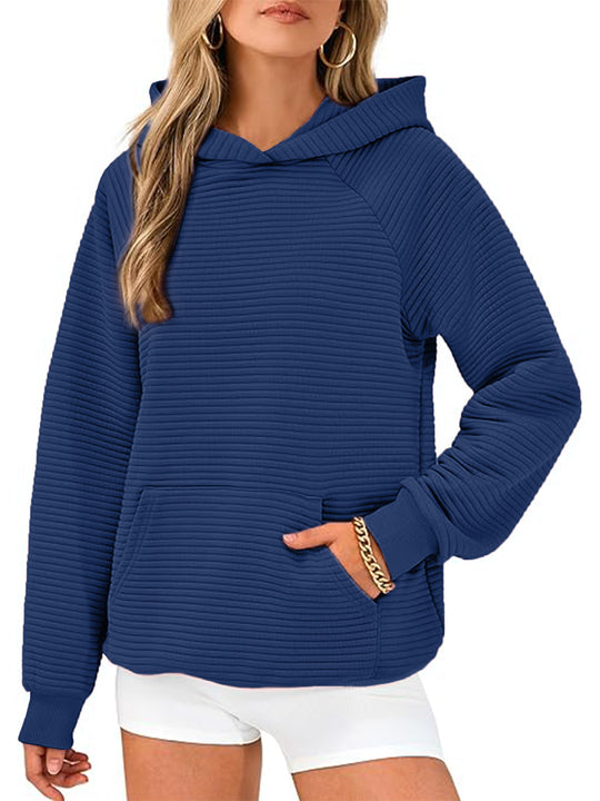 Damen Kapuzensweater aus strukturiertem Stoff R&B