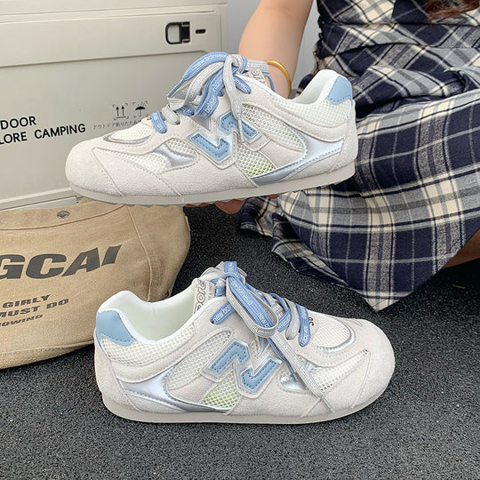 Damen Sportliche Sneakers mit atmungsaktivem Mesh-Obermaterial und rutschfester Sohle R&B