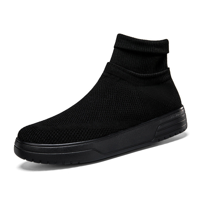 Damen Atmungsaktive Stricksneaker mit hohem Kragen R&B