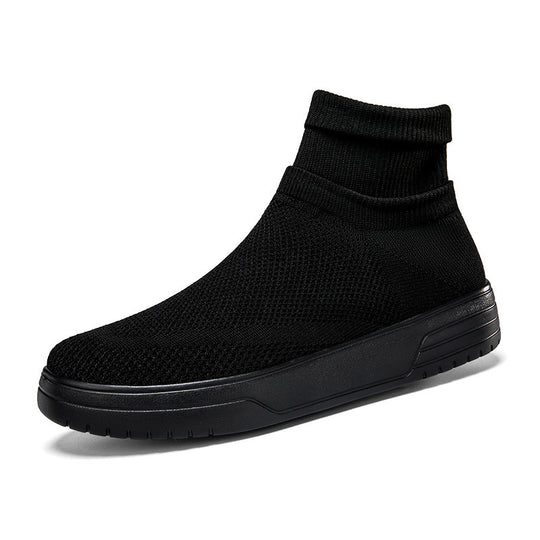 Damen Atmungsaktive Stricksneaker mit hohem Kragen R&B