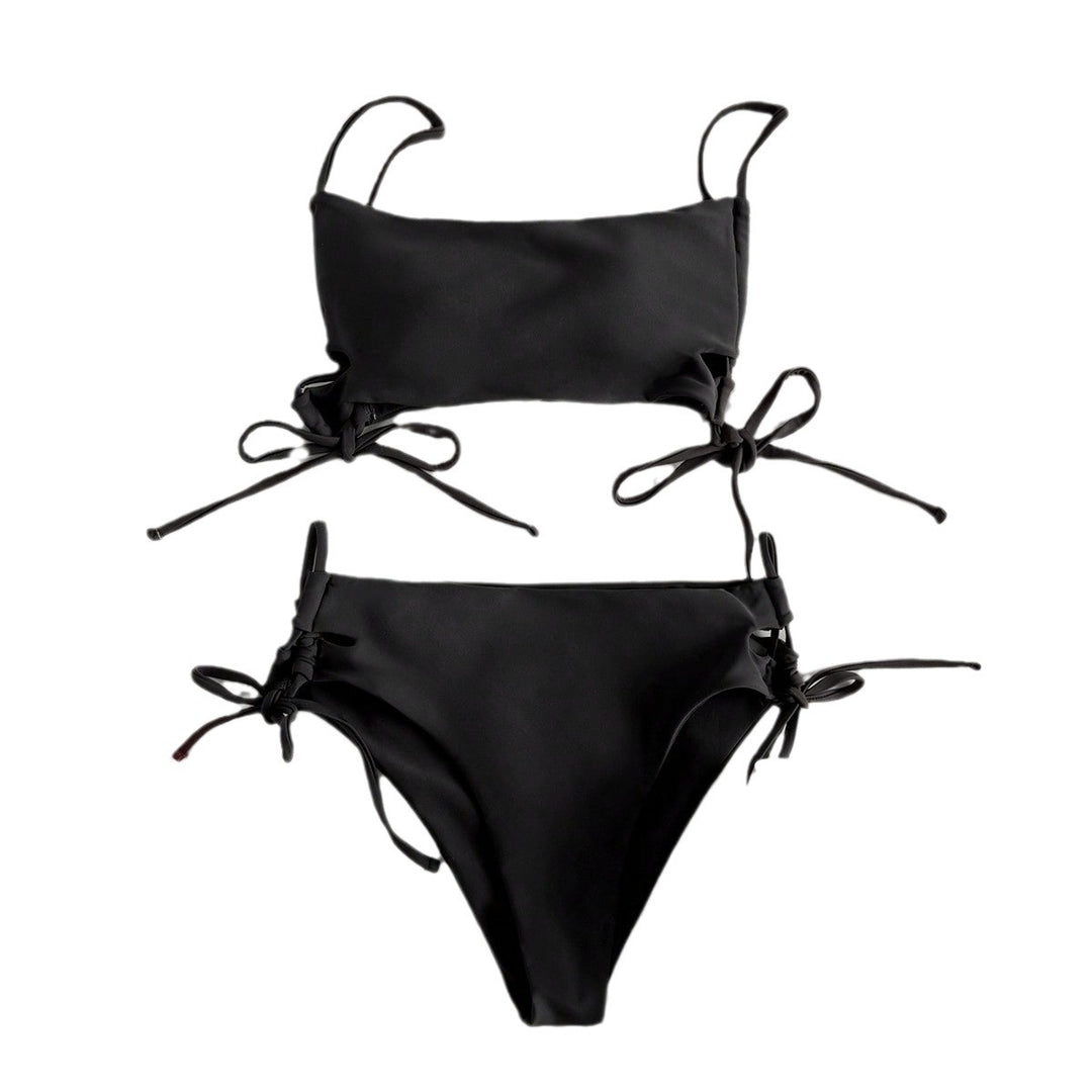 Damen Bandeau-Bikini mit raffinierten Bindebändern R&B