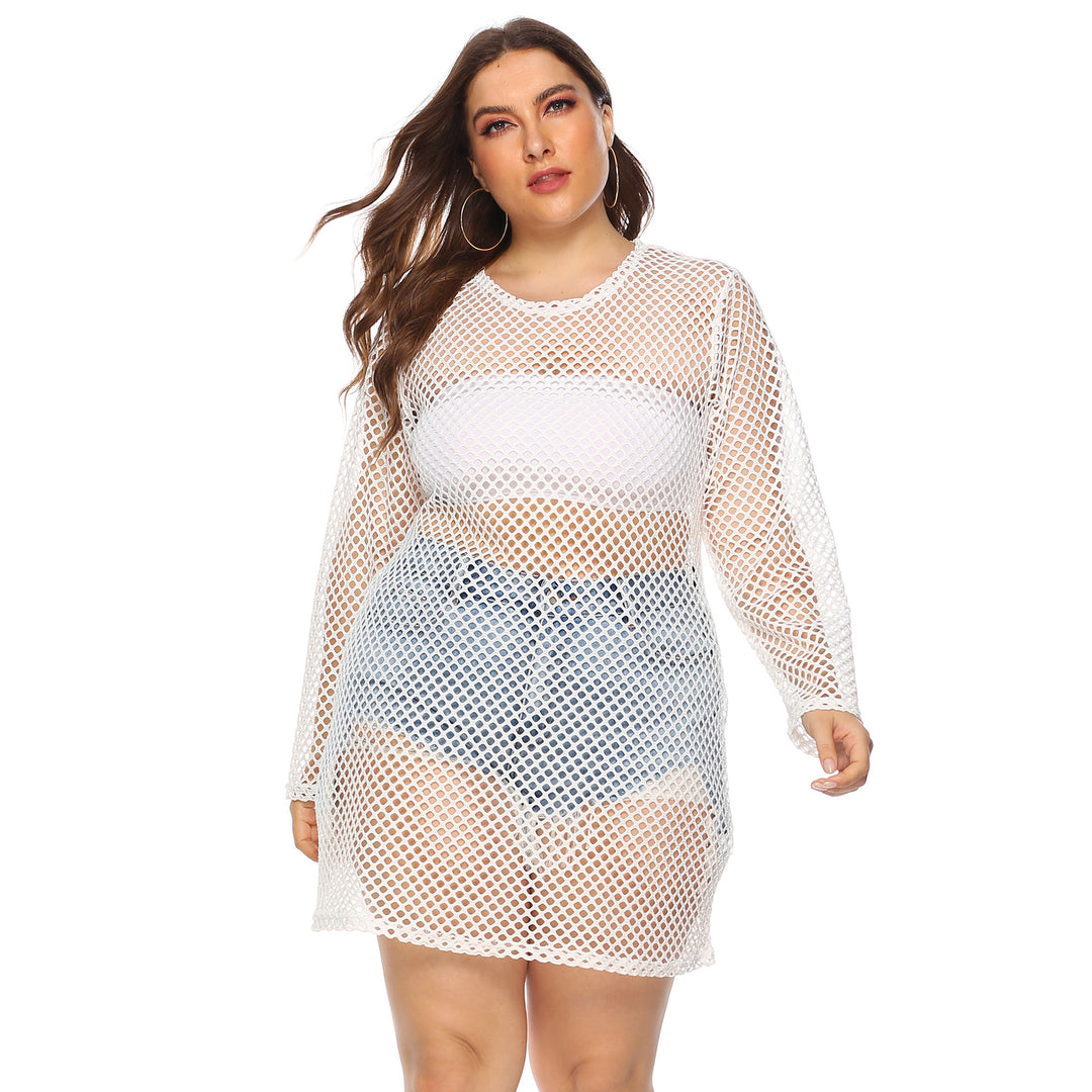 Damen Netz-Streifenkleid R&B