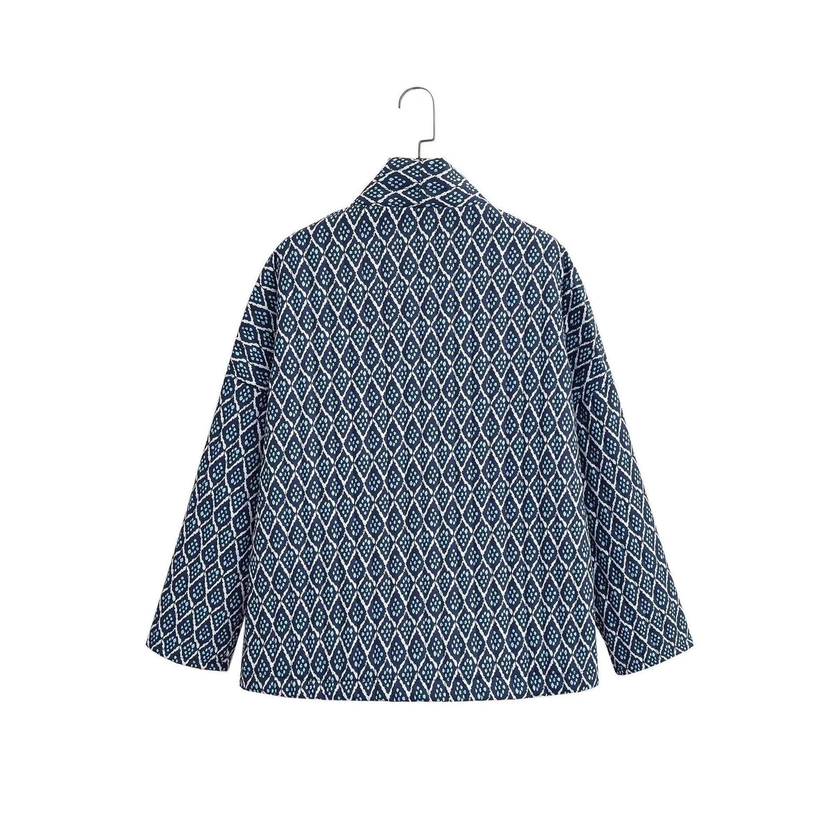 Damen Kimono-Jacke mit elegantem Muster und lockerer Passform R&B