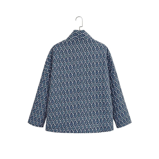 Damen Kimono-Jacke mit elegantem Muster und lockerer Passform R&B