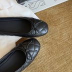 Damen Bequeme Ballerinas mit hochwertiger Stepp-Optik und dekorativer Schleife R&B