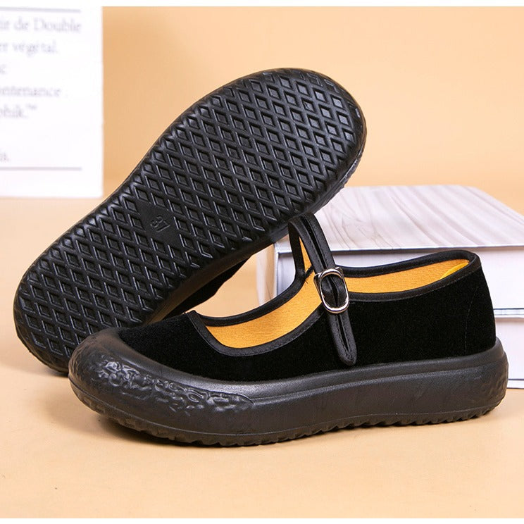 Damen Bequeme Riemchen-Schuhe mit rutschfester Sohle R&B