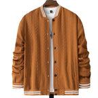 Herren Freizeitjacke im modernen Design mit strukturiertem Strickmuster R&B