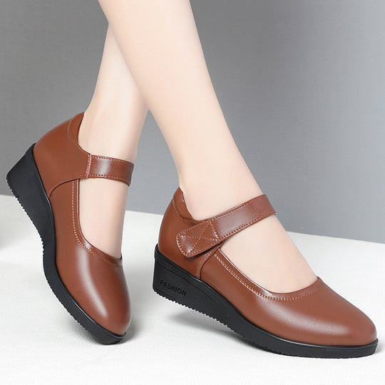 Damen bequemes Mary Jane Schuhwerk mit elegantem Riemen und flexiblem Absatz R&B