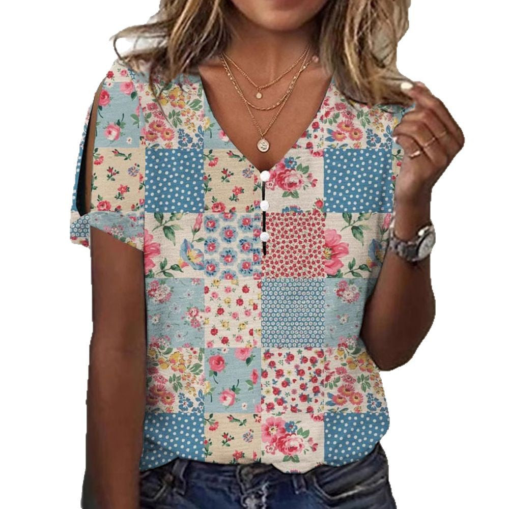 Damen Glitzernde V-Pullover Bluse